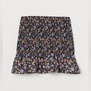 H&M Smocked Skirt - Women’s Summer Spring Style Floral Medium